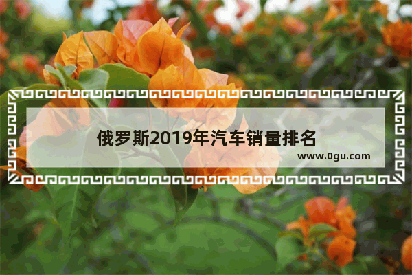 俄罗斯2019年汽车销量排名