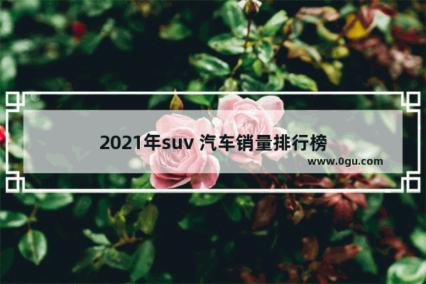 2021年suv 汽车销量排行榜