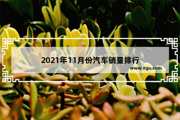 2021年11月份汽车销量排行