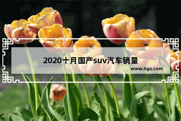 2020十月国产suv汽车销量