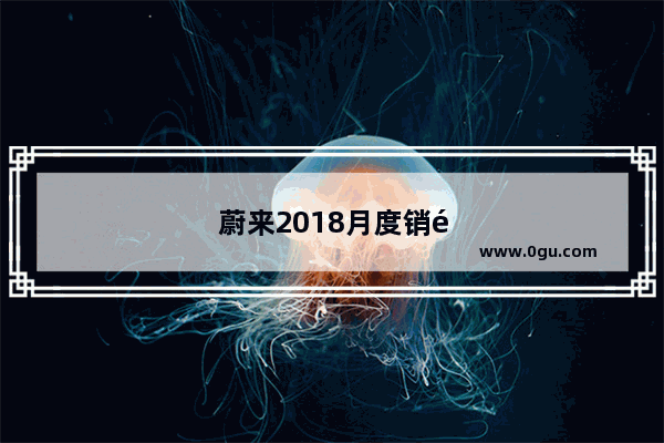 蔚来2018月度销量