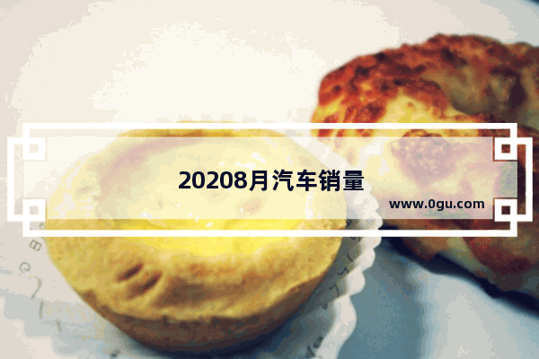 20208月汽车销量排行榜