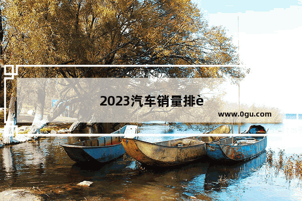 2023汽车销量排行榜最新款图片