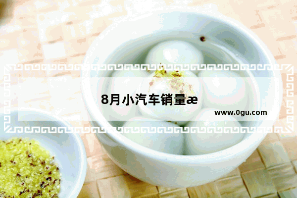 8月小汽车销量排名