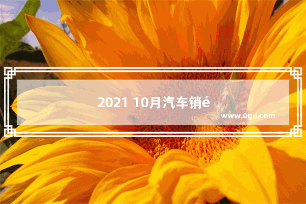 2021 10月汽车销量